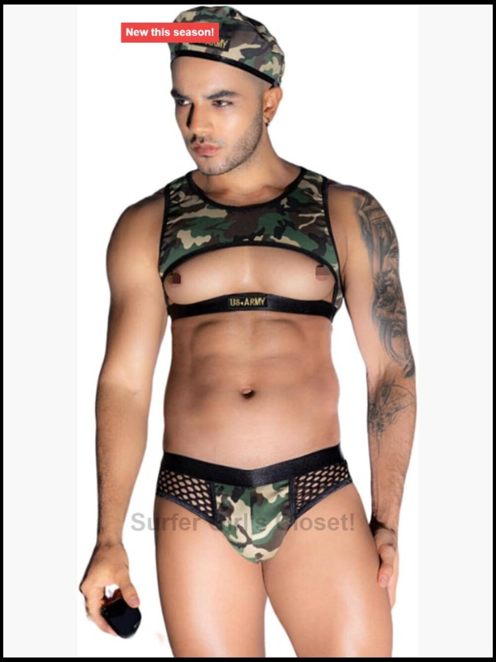 Men's Seaman Police Costume Set Role Play Nightclub Outfit